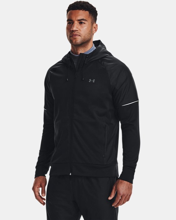 Men's Armour Fleece® Storm Full-Zip Hoodie, Black, pdpMainDesktop image number 0